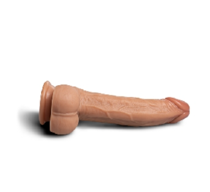 Light Brown Heated Dildo